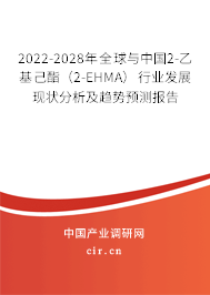 2022-2028年全球與中國2-乙基己酯（2-EHMA）行業(yè)發(fā)展現(xiàn)狀分析及趨勢(shì)預(yù)測(cè)報(bào)告