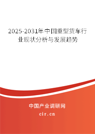 2025-2031年中國重型貨車行業(yè)現(xiàn)狀分析與發(fā)展趨勢(shì)