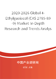 2020-2026 Global 4-Ethylguaiacol (CAS 2785-89-9) Market In-Depth Research and Trends Analysis Report 2020-2026 Global 4-Ethylguaiacol (CAS 2785-89-9) Market In-Depth Research and Trends Analysis Report