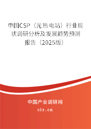 中國CSP(光熱電站)行業(yè)現(xiàn)狀調(diào)研分析及發(fā)展趨勢預(yù)測報(bào)告(2025版) 中國CSP(光熱電站)行業(yè)現(xiàn)狀調(diào)研分析及發(fā)展趨勢預(yù)測報(bào)告(2025版)