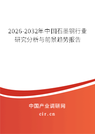 2025-2031年中國石墨鋼行業(yè)研究分析與前景趨勢報告