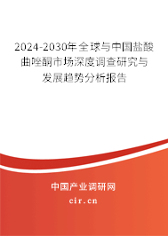 2024-2030年全球與中國(guó)鹽酸曲唑酮市場(chǎng)深度調(diào)查研究與發(fā)展趨勢(shì)分析報(bào)告