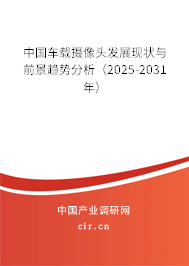 中國車載攝像頭發(fā)展現(xiàn)狀與前景趨勢(shì)分析（2025-2031年）
