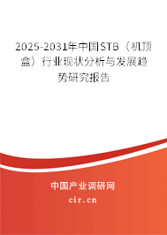 2025-2031年中國STB（機(jī)頂盒）行業(yè)現(xiàn)狀分析與發(fā)展趨勢研究報告