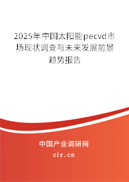 2025年中國太陽能pecvd市場現(xiàn)狀調(diào)查與未來發(fā)展前景趨勢報(bào)告