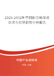 2026-2032年中國斜交胎發(fā)展現(xiàn)狀與前景趨勢分析報告 2026-2032年中國斜交胎發(fā)展現(xiàn)狀與前景趨勢分析報告