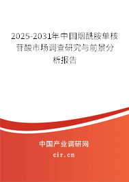 2025-2031年中國煙酰胺單核苷酸市場調(diào)查研究與前景分析報告
