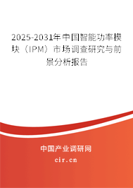 2025-2031年中國智能功率模塊（IPM）市場調(diào)查研究與前景分析報告