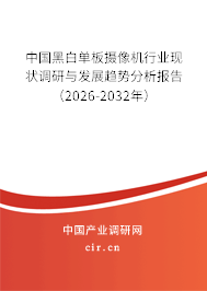 中國黑白單板攝像機行業(yè)現(xiàn)狀調(diào)研與發(fā)展趨勢分析報告（2026-2032年）