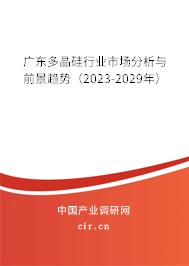 廣東多晶硅行業(yè)市場(chǎng)分析與前景趨勢(shì)（2023-2029年）