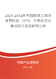 2025-2031年中國(guó)聚苯乙烯泡沫塑料板（XPS）市場(chǎng)現(xiàn)狀全面調(diào)研與發(fā)展趨勢(shì)分析