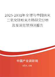 2025-2031年全球與中國納米二氧化硅粉末市場研究分析及發(fā)展前景預(yù)測報(bào)告