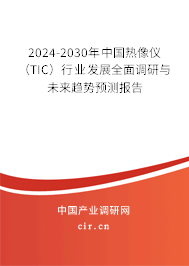 2024-2030年中國熱像儀(TIC)行業(yè)發(fā)展全面調(diào)研與未來趨勢預測報告 2024-2030年中國熱像儀(TIC)行業(yè)發(fā)展全面調(diào)研與未來趨勢預測報告