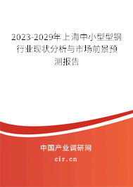 2023-2029年上海中小型型鋼行業(yè)現(xiàn)狀分析與市場(chǎng)前景預(yù)測(cè)報(bào)告