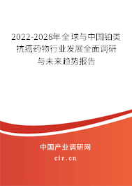 2022-2028年全球與中國(guó)鉑類抗癌藥物行業(yè)發(fā)展全面調(diào)研與未來趨勢(shì)報(bào)告