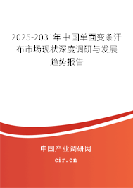 2025-2031年中國(guó)單面變條汗布市場(chǎng)現(xiàn)狀深度調(diào)研與發(fā)展趨勢(shì)報(bào)告 2025-2031年中國(guó)單面變條汗布市場(chǎng)現(xiàn)狀深度調(diào)研與發(fā)展趨勢(shì)報(bào)告