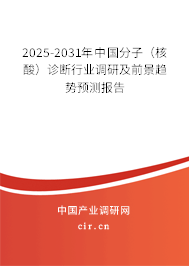 2025-2031年中國分子（核酸）診斷行業(yè)調研及前景趨勢預測報告