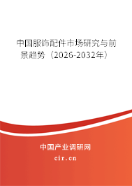 中國服飾配件市場研究與前景趨勢（2025-2031年）
