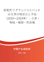 獣醫(yī)用ワクチンアジュバントの世界市場狀況と予測（2020～2026年）：企業(yè)·地域·種類·用途別