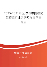 2025-2031年全球與中國碳化硅模組行業(yè)調研及發(fā)展前景報告