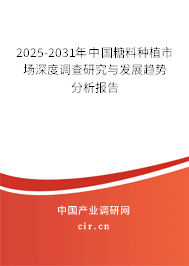 2025-2031年中國糖料種植市場深度調(diào)查研究與發(fā)展趨勢分析報告