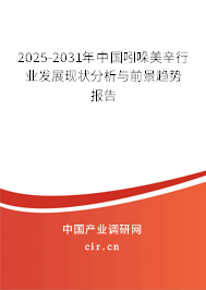 2025-2031年中國吲哚美辛行業(yè)發(fā)展現(xiàn)狀分析與前景趨勢報告 2025-2031年中國吲哚美辛行業(yè)發(fā)展現(xiàn)狀分析與前景趨勢報告