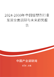 2024-2030年中國增塑劑行業(yè)發(fā)展全面調(diào)研與未來趨勢(shì)報(bào)告