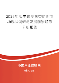2026年版中國(guó)制氫類助劑市場(chǎng)現(xiàn)狀調(diào)研與發(fā)展前景趨勢(shì)分析報(bào)告
