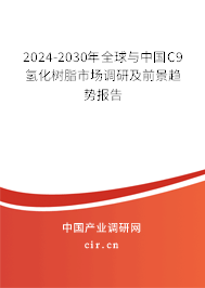2024-2030年全球與中國C9氫化樹脂市場調(diào)研及前景趨勢報(bào)告
