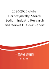 2020-2026 Global Carboxymethyl Starch Sodium Industry Research and Market Outlook Report 2020-2026 Global Carboxymethyl Starch Sodium Industry Research and Market Outlook Report