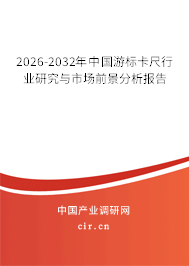 2024-2030年中國游標(biāo)卡尺行業(yè)研究與市場前景分析報告
