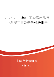 2025-2031年中國染燙產(chǎn)品行業(yè)發(fā)展回顧及走勢分析報告