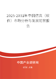 2025-2031年中國(guó)仿真(軟件)市場(chǎng)分析與發(fā)展前景報(bào)告 2025-2031年中國(guó)仿真(軟件)市場(chǎng)分析與發(fā)展前景報(bào)告