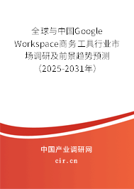 全球與中國Google Workspace商務工具行業(yè)市場調(diào)研及前景趨勢預測（2025-2031年）