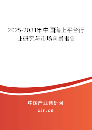 2025-2031年中國海上平臺行業(yè)研究與市場前景報告