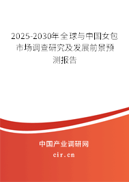 2025-2030年全球與中國女包市場調(diào)查研究及發(fā)展前景預(yù)測報告