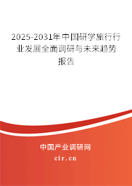 2025-2031年中國研學旅行行業(yè)發(fā)展全面調(diào)研與未來趨勢報告