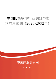 中國陽極鋼爪行業(yè)調(diào)研與市場前景預(yù)測（2024-2030年）