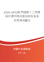 2026-2032年中國聚十二內(nèi)酰胺纖維市場(chǎng)深度調(diào)研及發(fā)展前景預(yù)測(cè)報(bào)告 2026-2032年中國聚十二內(nèi)酰胺纖維市場(chǎng)深度調(diào)研及發(fā)展前景預(yù)測(cè)報(bào)告