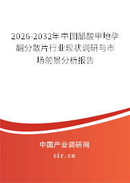 2025-2031年中國醋酸甲地孕酮分散片行業(yè)現(xiàn)狀調(diào)研與市場前景分析報告