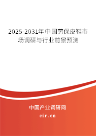 2025-2031年中國(guó)勞保皮鞋市場(chǎng)調(diào)研與行業(yè)前景預(yù)測(cè)