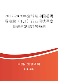 2022-2028年全球與中國透明導(dǎo)電膜（TCF）行業(yè)現(xiàn)狀深度調(diào)研與發(fā)展趨勢(shì)預(yù)測(cè)