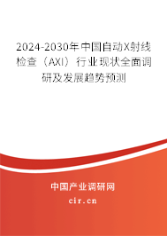 2024-2030年中國自動X射線檢查（AXI）行業(yè)現(xiàn)狀全面調(diào)研及發(fā)展趨勢預(yù)測