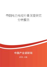 中國(guó)電力電纜行業(yè)深度研究分析報(bào)告