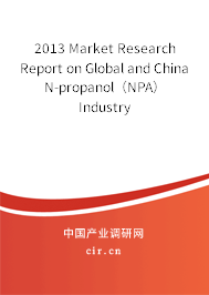 2013 Market Research Report on Global and China N-propanol（NPA） Industry
