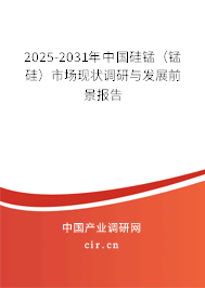 2025-2031年中國硅錳（錳硅）市場現(xiàn)狀調(diào)研與發(fā)展前景報告