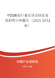 中國面板行業(yè)現(xiàn)狀調研及發(fā)展趨勢分析報告（2025-2031年）