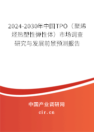 2024-2030年中國TPO(聚烯烴熱塑性彈性體)市場調(diào)查研究與發(fā)展前景預(yù)測報告 2024-2030年中國TPO(聚烯烴熱塑性彈性體)市場調(diào)查研究與發(fā)展前景預(yù)測報告