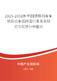 2025-2031年中國鐵路機(jī)車車輛及動(dòng)車組制造行業(yè)發(fā)展研究與前景分析報(bào)告