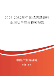 2025-2031年中國(guó)烯丙基碘行業(yè)現(xiàn)狀與前景趨勢(shì)報(bào)告